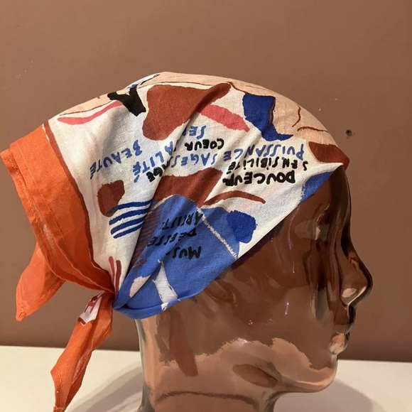 Sezane NWOT Cotton Neckerchief - Picture 2 of 8